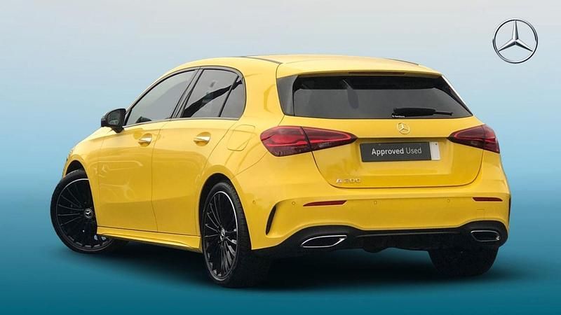 Used Mercedes A200 Exclusive 163 HP (119 kW) 2023 Yellow Hatchback