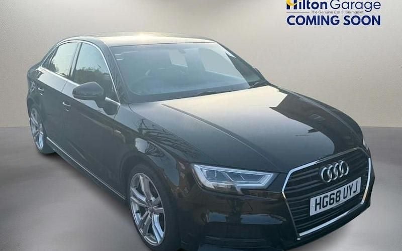 Used Audi A3 S-Line 150 HP (110 kW) 2019 Black Sedan