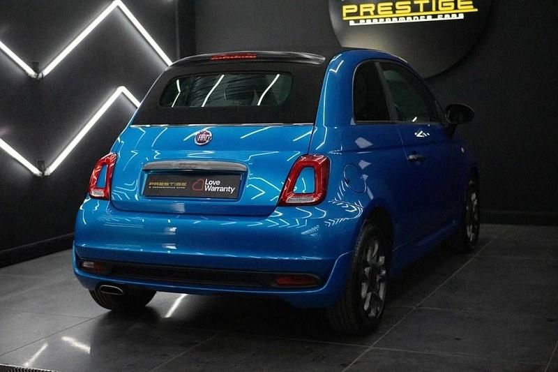 Used Fiat 500C S 69 HP (50 kW) 2017 Blue Cabriolet