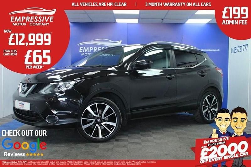 Black Used 2018 Nissan Qashqai Tekna SUV | £12,999 (Good price) - Image 1/4