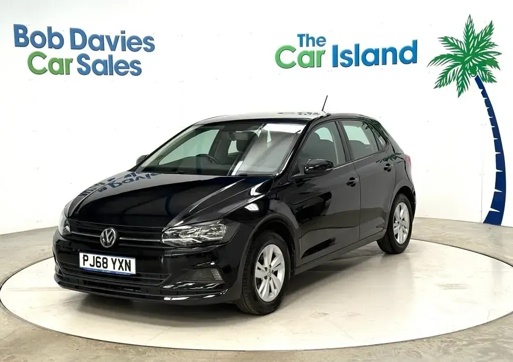 Begagnad VW Polo SE 65 HK (47 kW) 2019 Svart Halvkombi