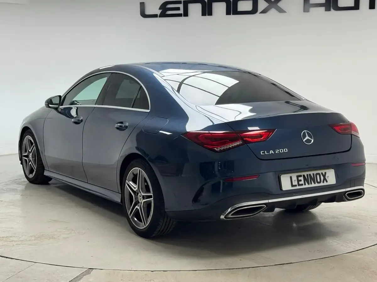Used Mercedes CLA200 AMG line 163 HP (119 kW) 2022 Blue Coupe