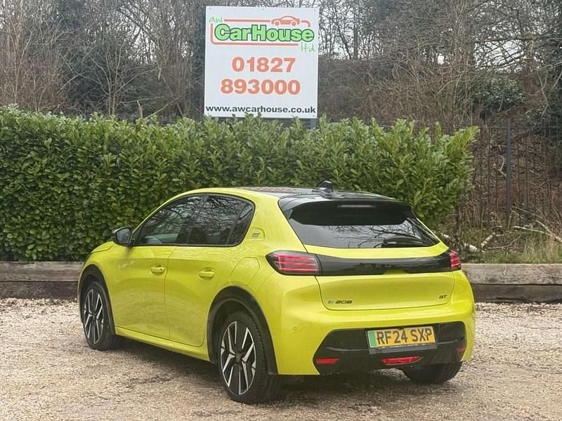 Used Peugeot e-208 GTi 100 kW (136 HP) 2024 Yellow Hatchback