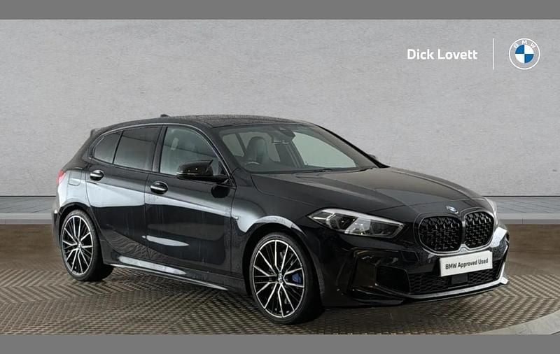 Black Used 2021 BMW M135 Shadowline Hatchback | £22,900 (Fair price) - Image 1/4