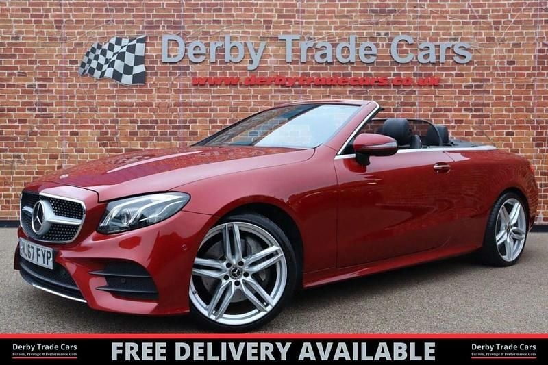 Usado Mercedes E400 AMG line 2017 Vermelho Cabrios