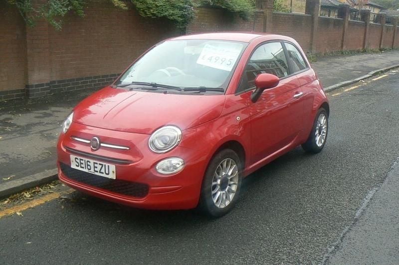 Used Fiat 500 Pop Star 69 HP (50 kW) 2016 Red Hatchback