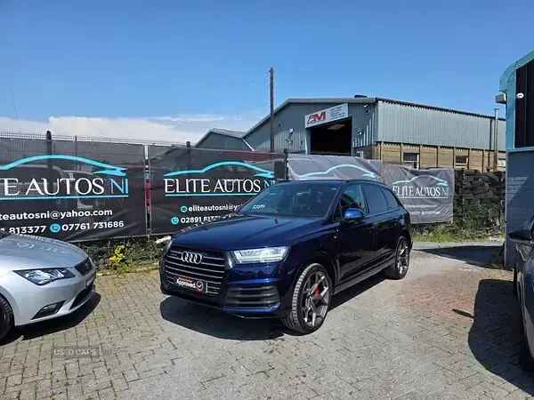 Used Audi Q7 S-Line 268 HP (197 kW) 2018 Blue SUV