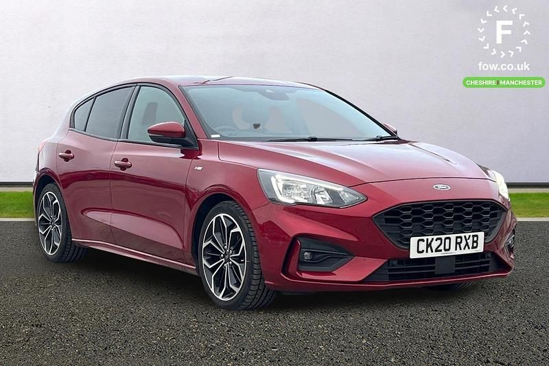 Red Used 2020 Ford Focus ST-Line X Hatchback | £11,799 (Fair price) - Image 1/4