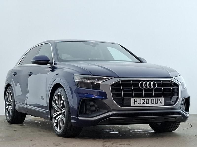 Used Audi Q8 S-Line 286 HP (210 kW) 2020 Blue SUV