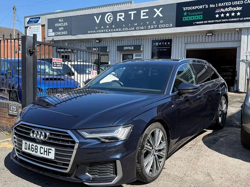 Used Audi A6 S-Line 204 HP (150 kW) 2018 Blue Estate