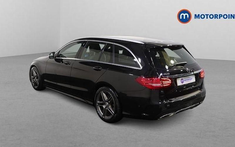 Used Mercedes C200 AMG line 184 HP (135 kW) 2019 Black Estate