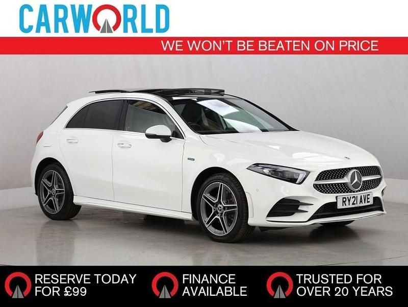 White Used 2021 Mercedes A250 AMG Line Premium Plus Hatchback | £20,681 (Fair price) - Image 1/3