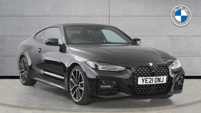 Black Used 2021 BMW 420 M Sport Coupe | £27,285 (Fair price) - Image 1/4