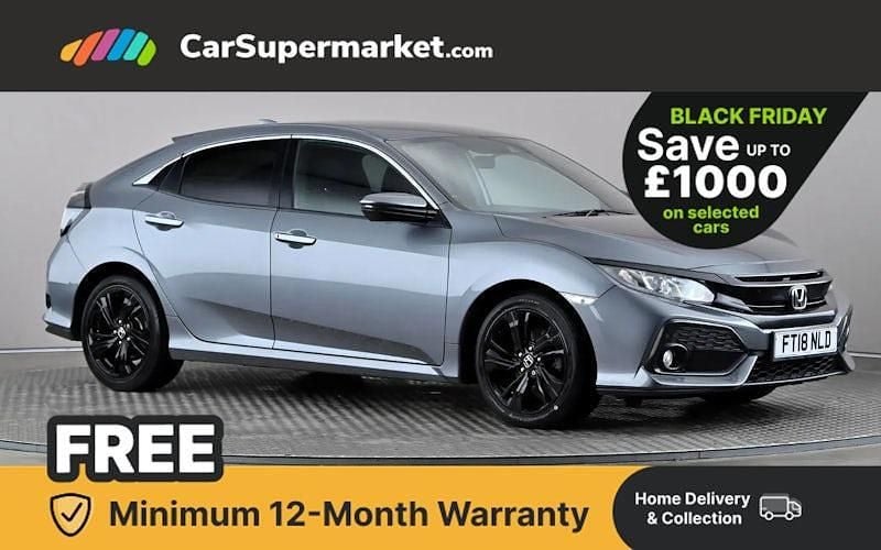 Grey Used 2018 Honda Civic SR Hatchback | £11,197 (Fair price) - Image 1/3
