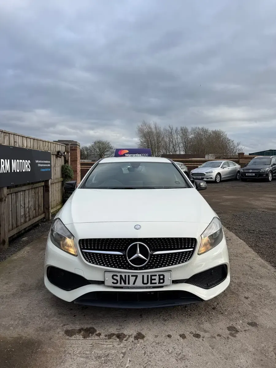 Used Mercedes A200 AMG line 136 HP (100 kW) 2017 White Hatchback