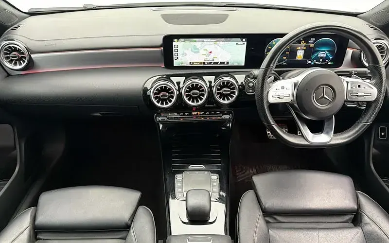 Used Mercedes CLA180 AMG line 136 HP (100 kW) 2021 White Coupe