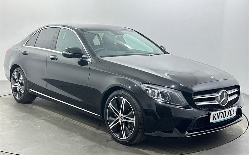 Used Mercedes C200 184 HP (135 kW) 2019 Black Sedan