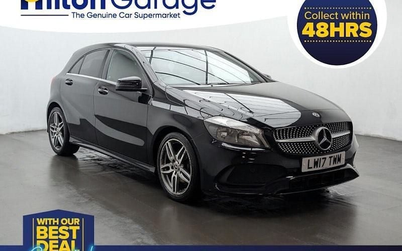 Used Mercedes A160 AMG line 102 HP (75 kW) 2017 Black Hatchback