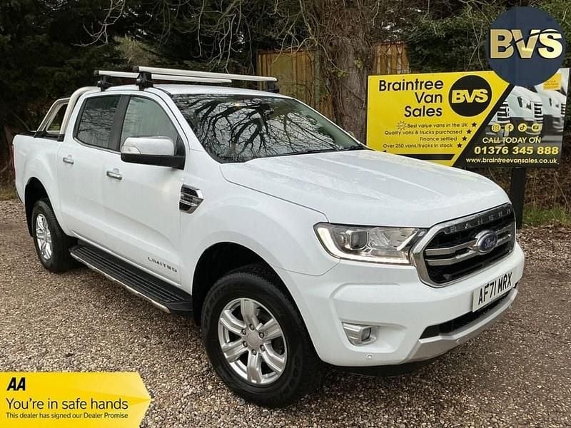 White Used 2021 Ford Ranger Limited Pickup | £16,450 (Super price) - Image 1/4