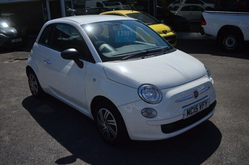 White Used 2015 Fiat 500 Pop Hatchback | £3,995 (Good price) - Image 1/4