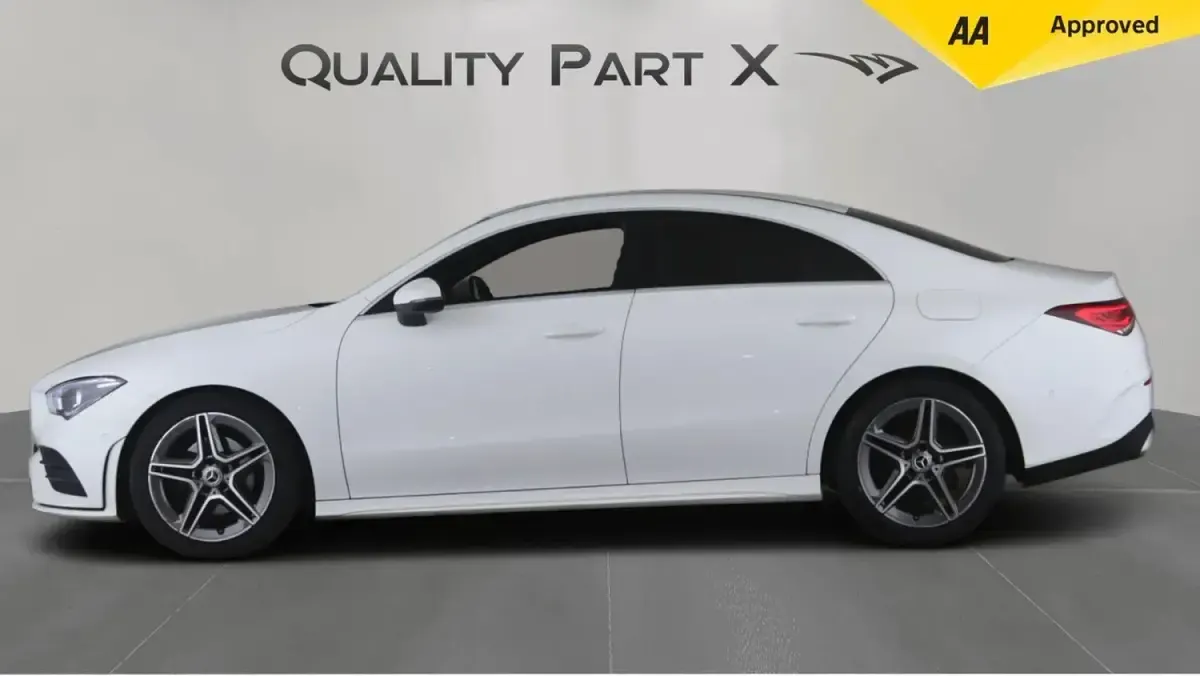 Used Mercedes CLA180 AMG line 2021 White Coupe