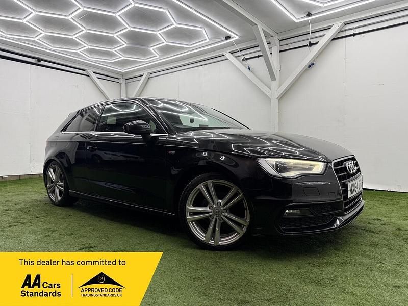 Used Audi A3 S-Line 110 HP (80 kW) 2014 Black Hatchback