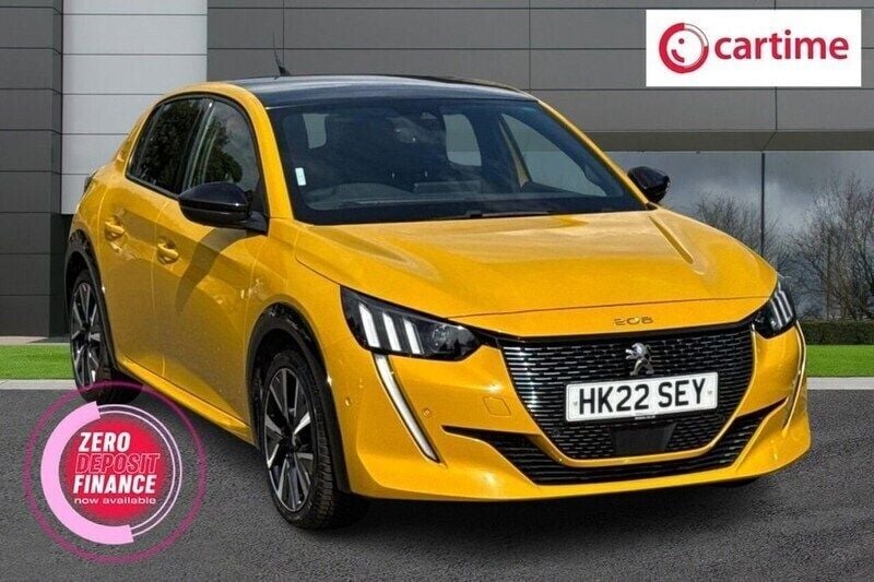 Yellow Used 2022 Peugeot 208 GT Hatchback | £14,444 (Fair price) - Image 1/3