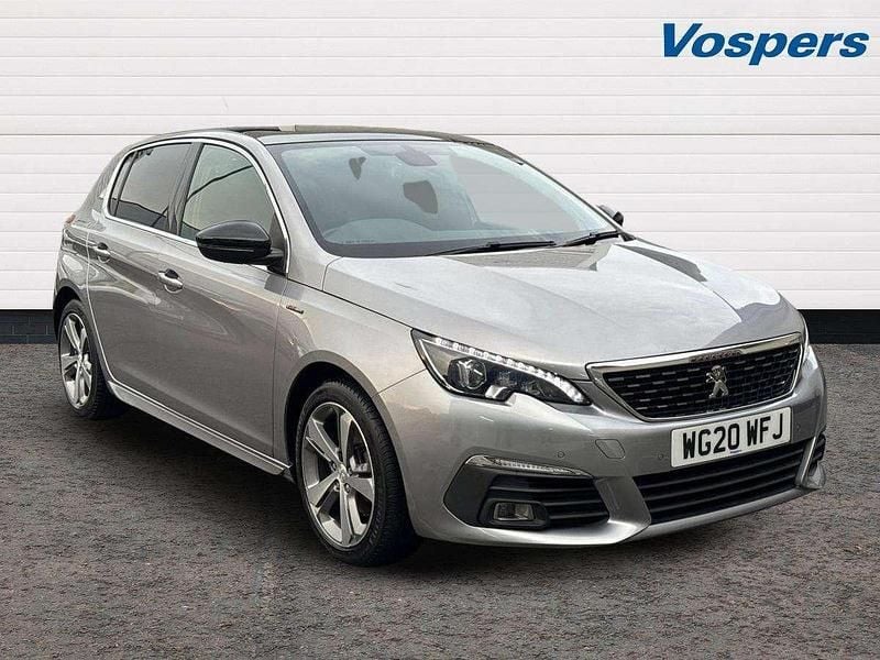 Grey Used 2020 Peugeot 308 GT-line Hatchback | £11,990 (Fair price) - Image 1/3