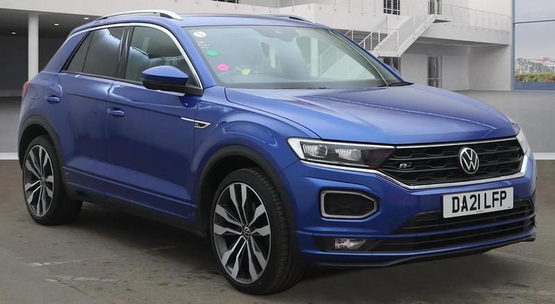 Used VW T-Roc R-line 150 HP (110 kW) 2020 Blue SUV