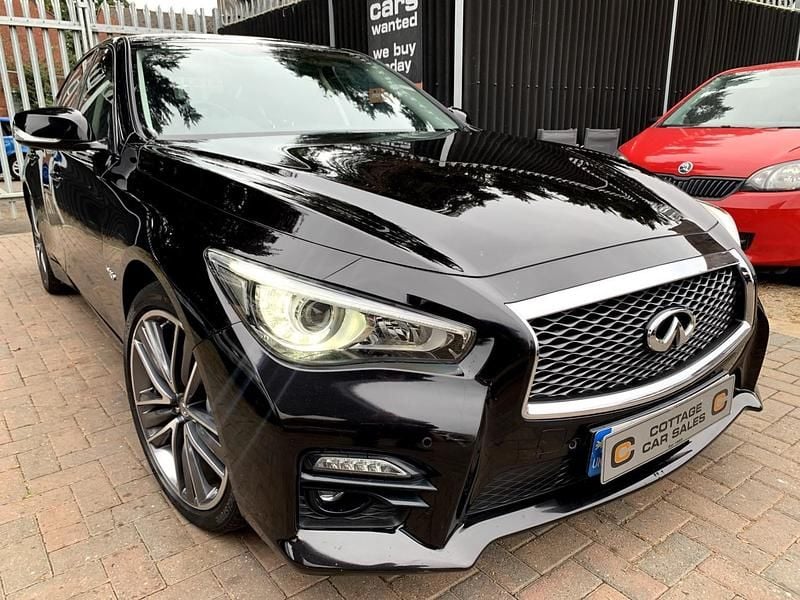 Black Used 2015 Infiniti Q50 Sport Tech Sedan | £12,995 - Image 1/4