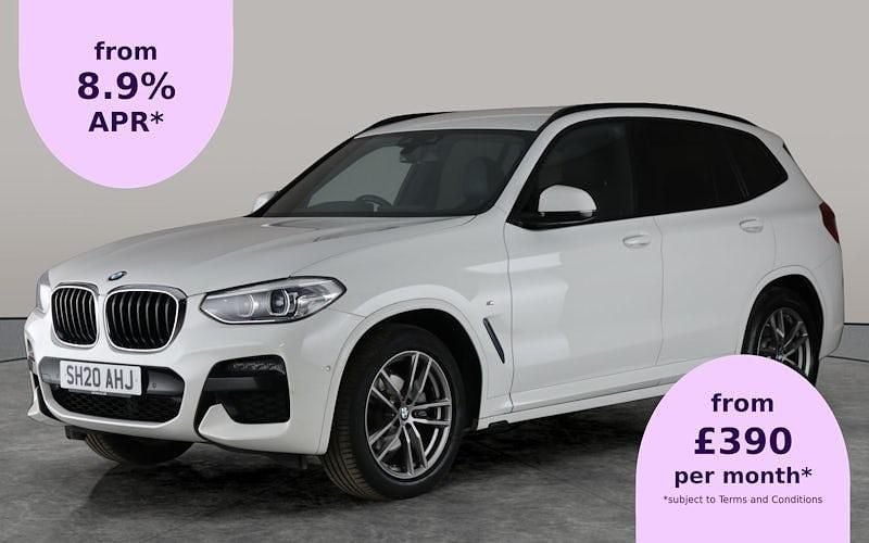 White Used 2020 BMW X3 M Sport SUV | £25,259 (Good price) - Image 1/2