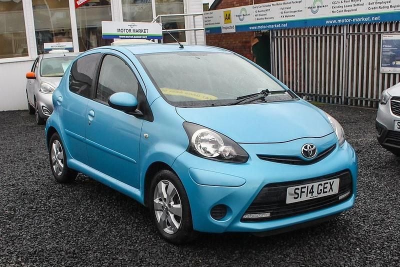 Used Toyota Aygo Style 68 HP (50 kW) 2014 Blue Hatchback