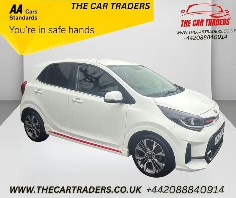 White Used 2021 Kia Picanto GT-Line Hatchback | £9,988 (Good price) - Image 1/4