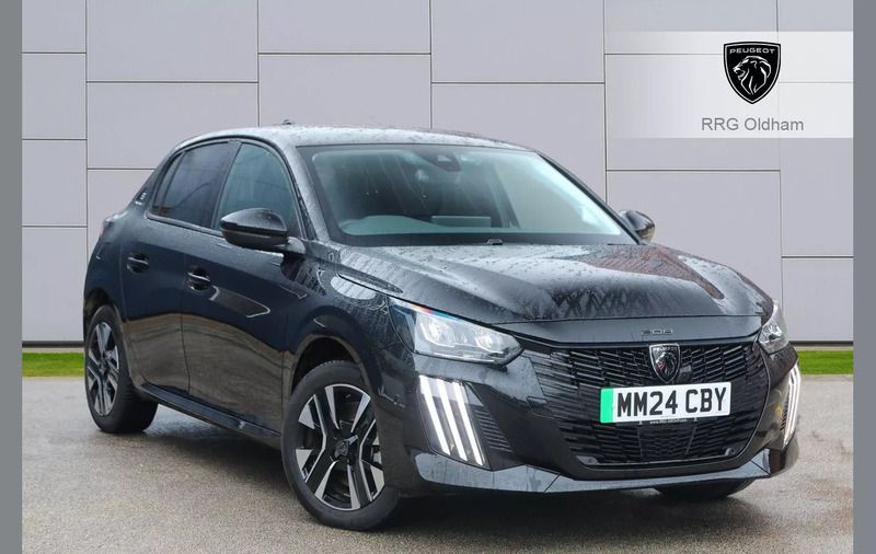 Black Used 2024 Peugeot e-208 Allure Hatchback | £20,500 (Expensive) - Image 1/4