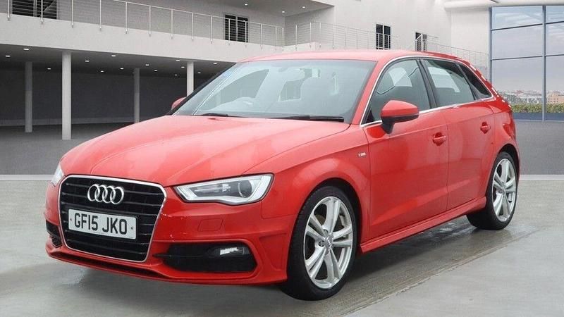 Used Audi A3 Sportback S-Line 2015 Red Hatchback
