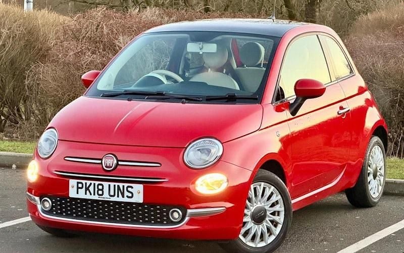 Used Fiat 500 Lounge 69 HP (50 kW) 2018 Red Hatchback
