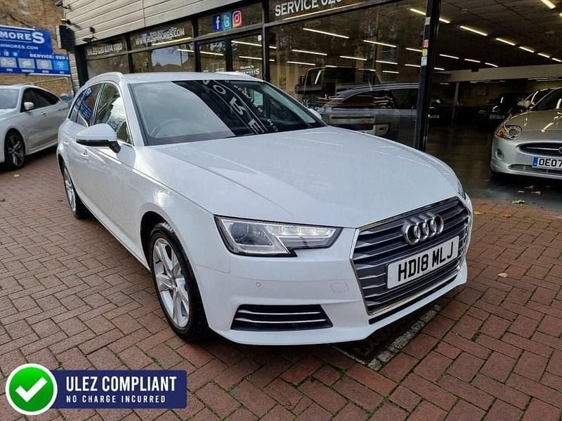 White Used 2018 Audi A4 Sport Estate | £10,895 (Good price) - Image 1/4