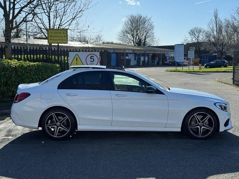 Used Mercedes C250 AMG line 204 HP (150 kW) 2017 White Sedan