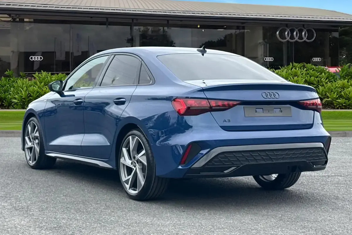 New Audi A3 Black Edition 2026 Blue Sedan