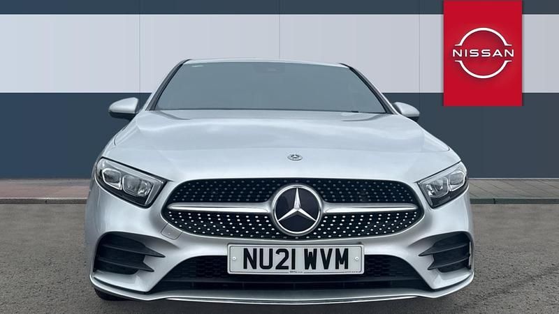 Used Mercedes A200 AMG line 163 HP (119 kW) 2021 Silver Hatchback