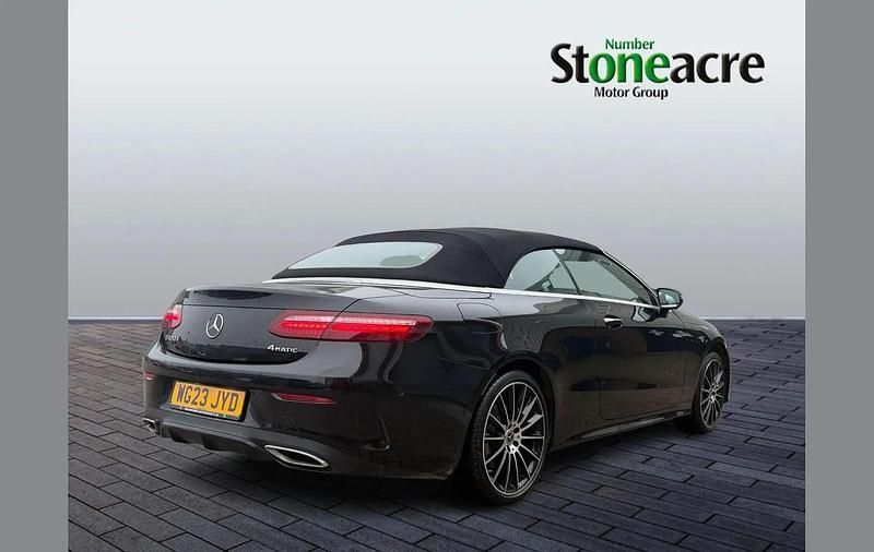 Used Mercedes E400 AMG line 325 HP (239 kW) 2023 Black Cabriolet