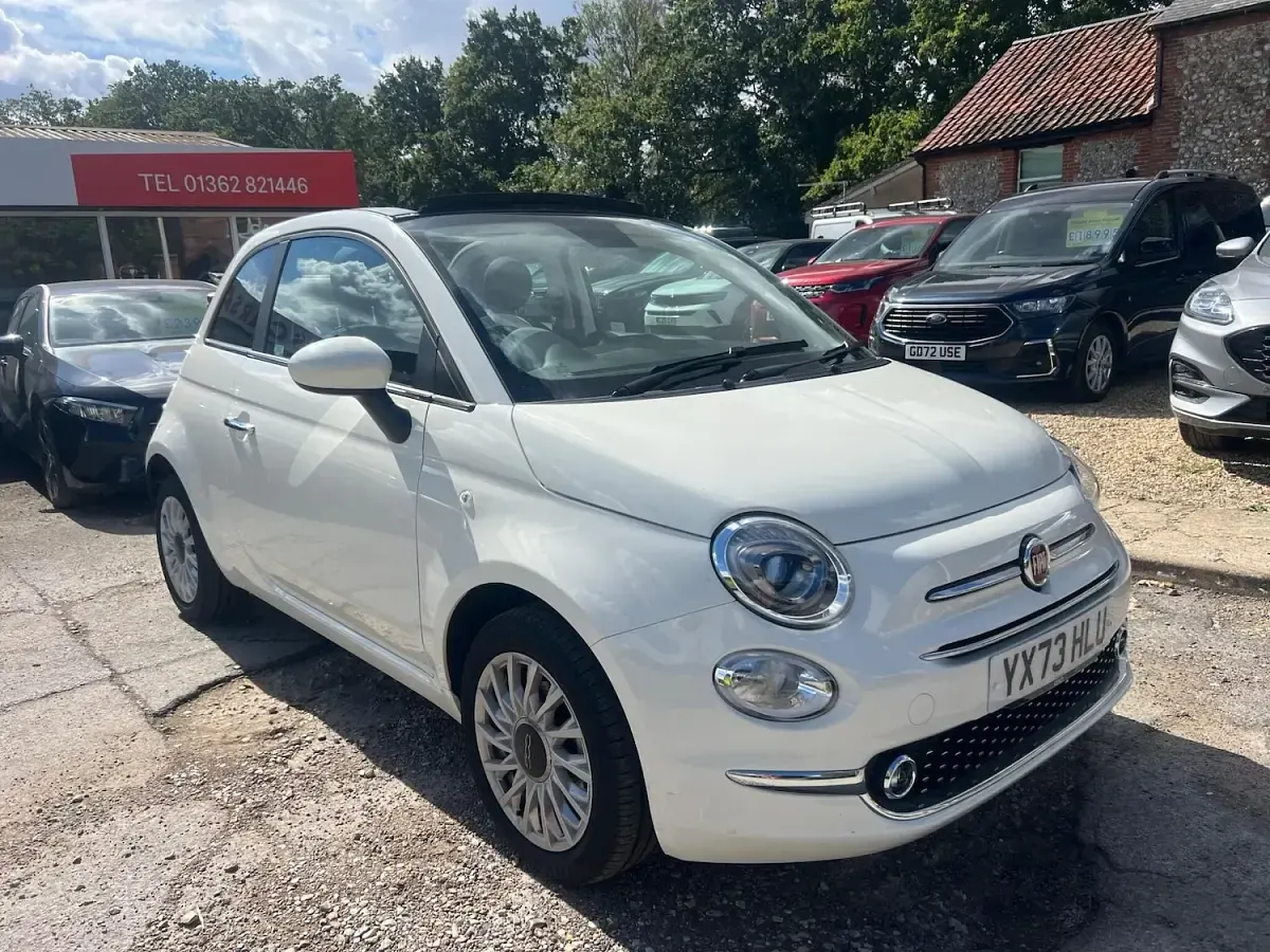 Used Fiat 500 2023 White Cabriolet