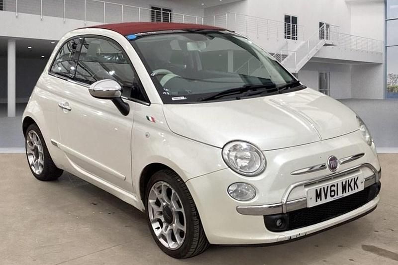 Used Fiat 500C Lounge 85 HP (62 kW) 2011 White Cabriolet