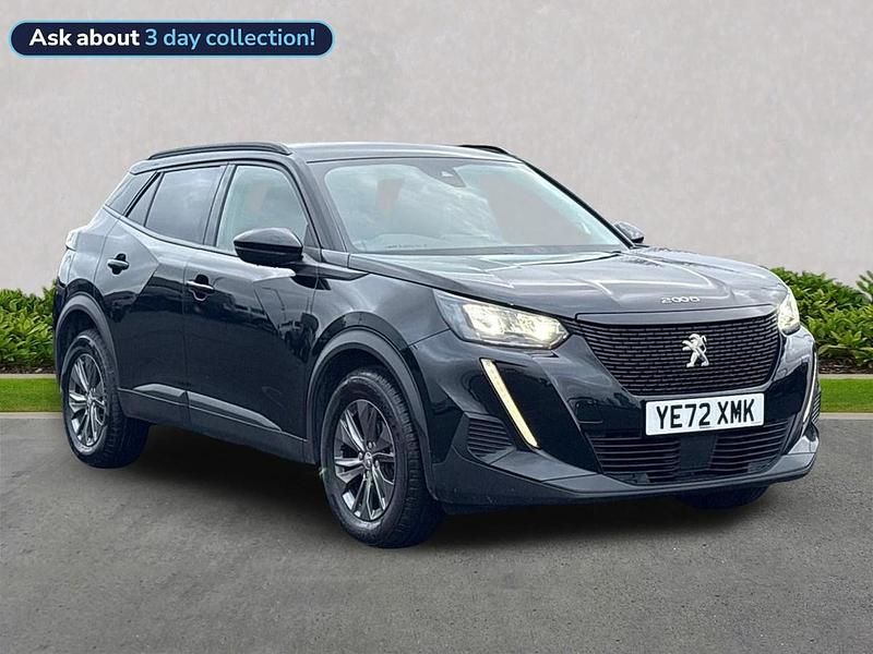 Black Used 2022 Peugeot 2008 Active+ SUV | £12,419 (Fair price) - Image 1/2