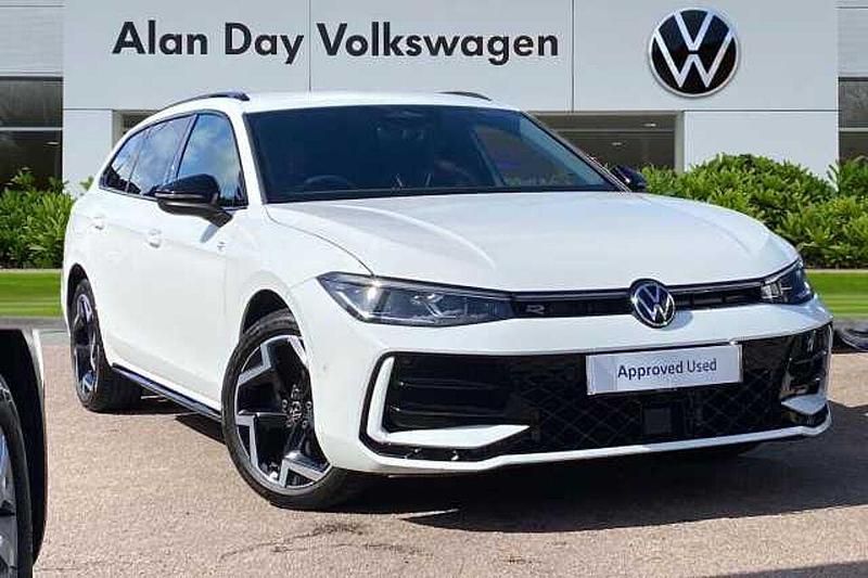 White Used 2024 VW Passat R-line Estate | £36,495 - Image 1/4