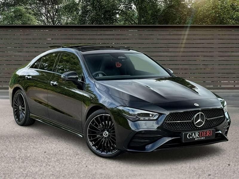 Black Used 2023 Mercedes CLA200 AMG Line Premium Plus Coupe | £31,100 (Expensive) - Image 1/4