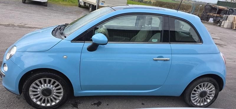 Used Fiat 500 Lounge 69 HP (50 kW) 2013 Blue Hatchback