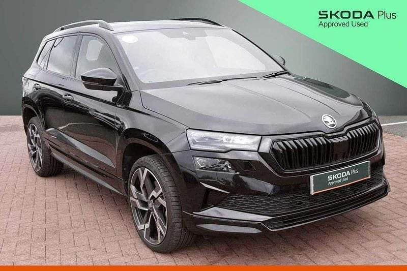 Black magic pearl effect Used 2025 Skoda Karoq SportLine SUV | £29,450 (A bit pricey) - Image 1/4