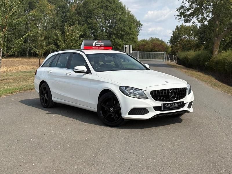 White Used 2016 Mercedes C200 SE Estate | £9,295 (Good price) - Image 1/4
