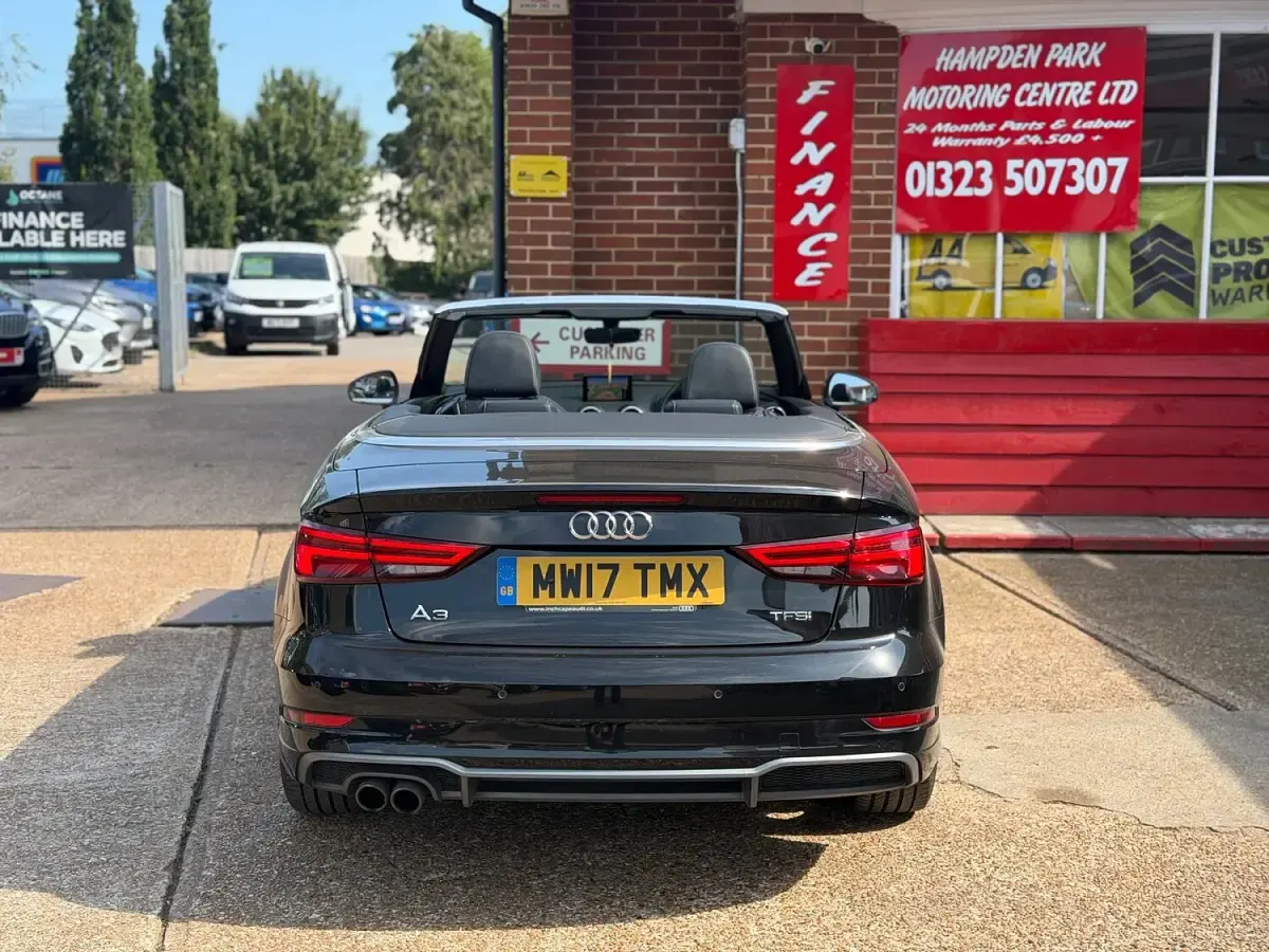 Used Audi A3 Cabriolet S-Line 150 HP (110 kW) 2017 Black Cabriolet
